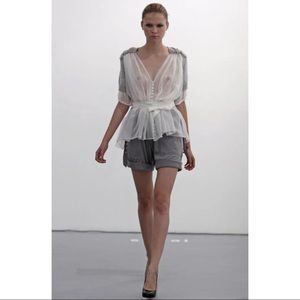 💕 Sexy Sacai silk & knit blouse